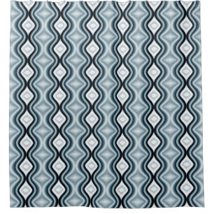 Elegant Wavy Blue Pattern