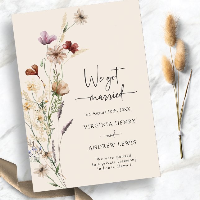 Elegant We Got Married Invitation (Elegant We Got Married Invitation
)