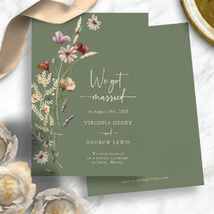 Elegant We Got Married Invitation