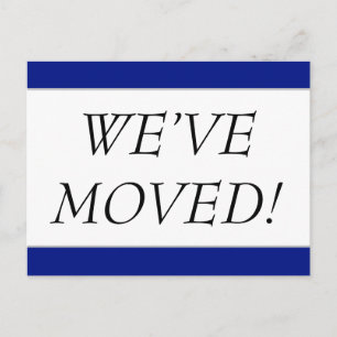 Elegant "WE’VE MOVED!" Change-of-Address Postcard