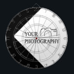 Elegant Wedding Add Personalized Photography Dartboard<br><div class="desc">You can customize it with your photo, logo or with your text. You can place them as you like on the customization page. Modern, unique, simple, or personal, it's your choice.</div>