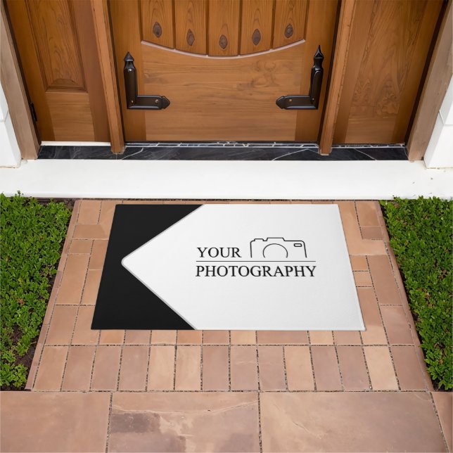 Elegant Wedding Add Personalized Photography Doormat (Outdoor)