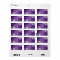 Elegant Wedding Address Floral Swirls Purple