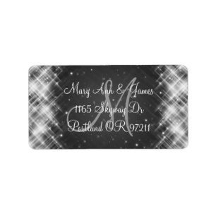 Elegant Wedding Address Glamourous Sparks Black Label