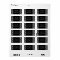 Elegant Wedding Address Winter Sparkle Black