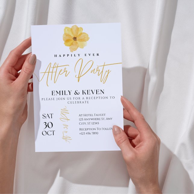 Elegant Wedding After Party Invitation (Creator Uploaded)