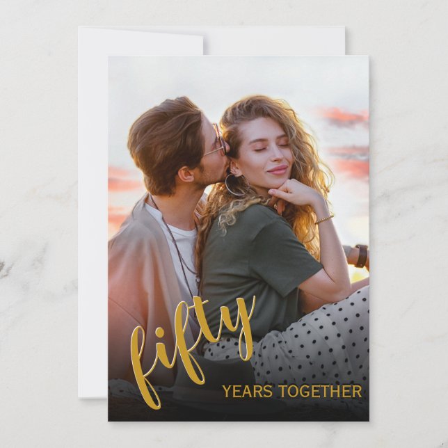Elegant Wedding Anniversary Invitation (Front)