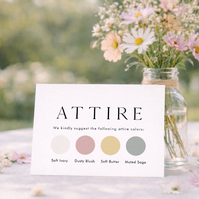 Elegant Wedding Attire Card (Creator Uploaded)