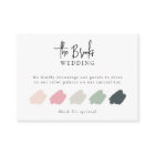 Elegant Wedding Attire Dress Code Insert Cards