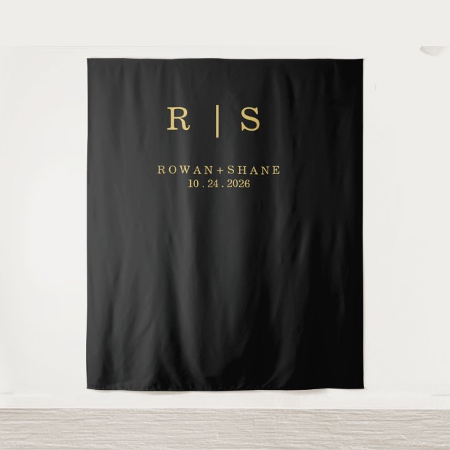 Elegant Wedding Backdrop Tapestry (Front)