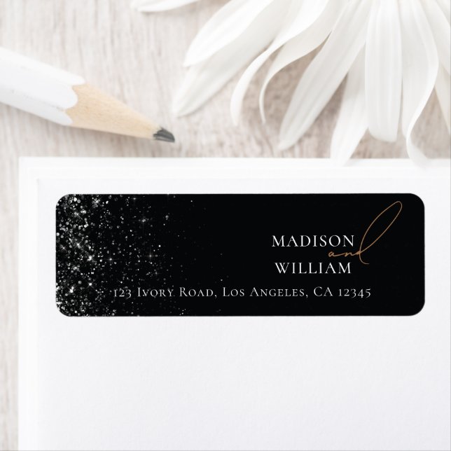 Elegant Wedding Black design with Glitter (Insitu)