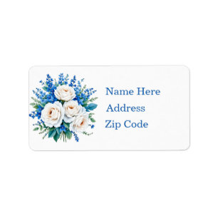 Elegant Wedding Bouquet customizable  Label