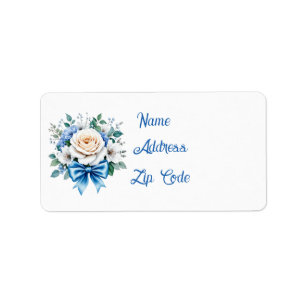 Elegant Wedding Bouquet customizable  Label