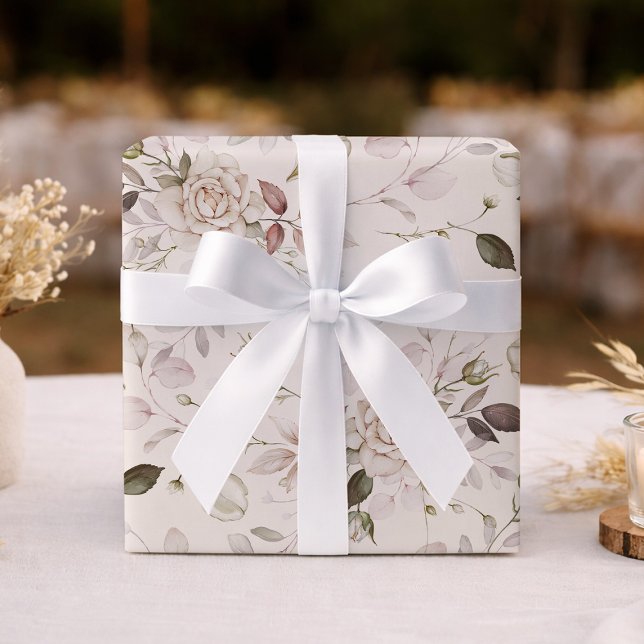 Elegant Wedding & Bridal Shower Wrapping Paper (Creator Uploaded)