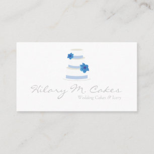 Elegant Wedding Cake Business Card