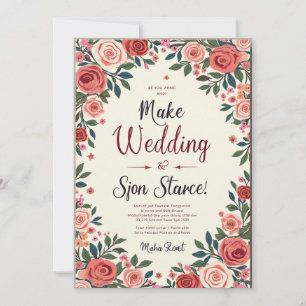 Elegant Wedding Cards: Celebrate Love with Style a Invitation