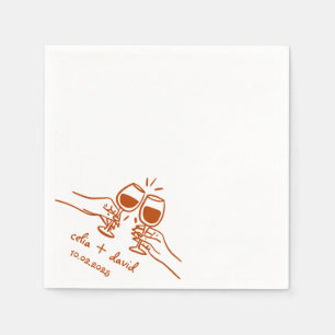 Elegant Wedding Cocktail  Napkin