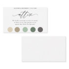 Elegant  Wedding Colour Dress Code Insert