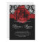 Elegant Wedding Damask Red Rose Black White