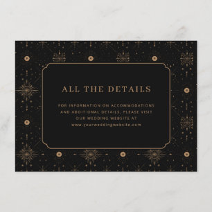 Elegant Wedding Details Card