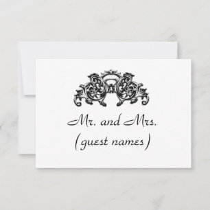 ELEGANT WEDDING ESCORT CARD