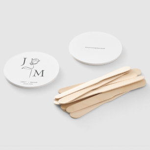 Elegant Wedding Fans   Personalized Wedding Favour