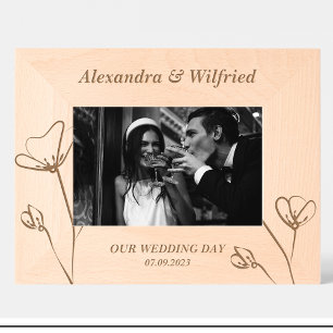 Elegant Wedding Flowers Custom Wood Frames