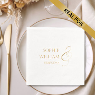 Elegant Wedding Foil Napkins