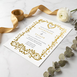 Elegant Wedding French Frame Heart