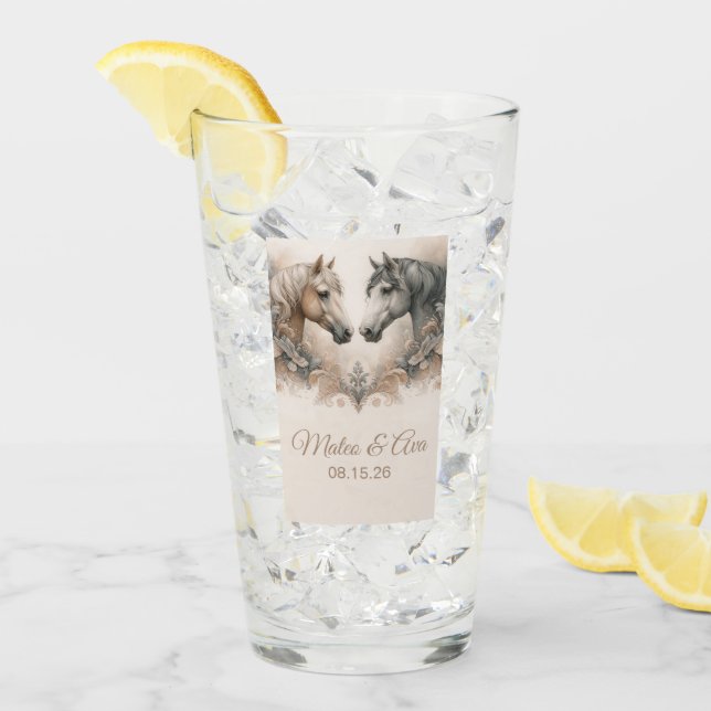 Elegant Wedding Glass (Front Ice)