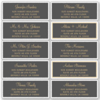 Elegant wedding guest address labels