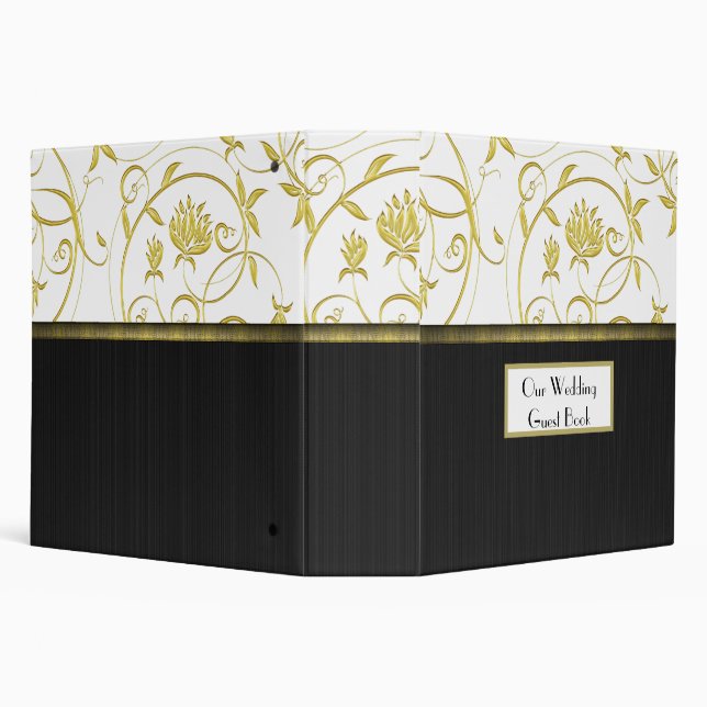 Elegant Wedding Guest Book Binder (Background)