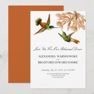 Elegant Wedding Hummingbird Terracotta