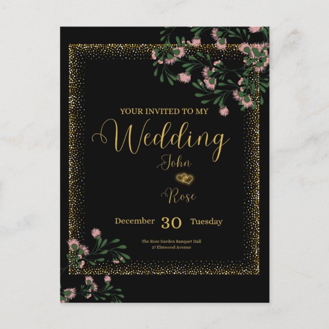 Elegant Wedding Invitation (Front)