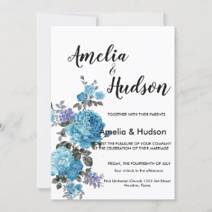 Elegant wedding invitation