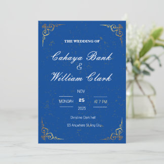 Elegant WEDDING INVITATION 