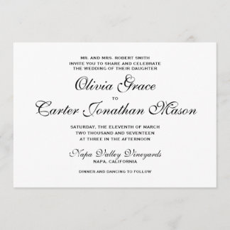 Elegant Wedding Invitation