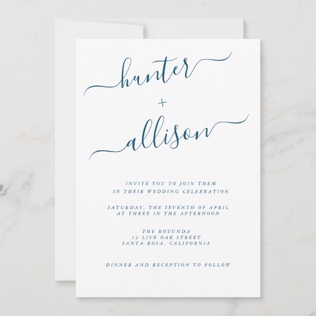Elegant Wedding Invitation (Front)