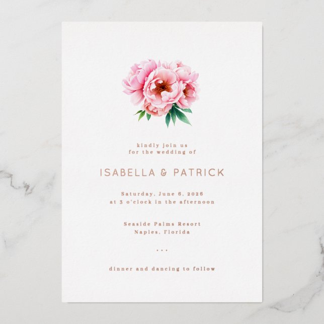 Elegant Wedding Invitation (Recto)