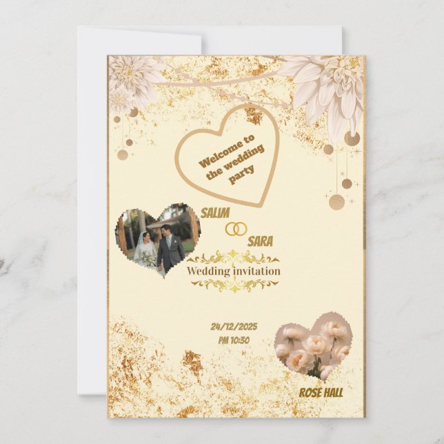 Elegant Wedding Invitation (Devant)