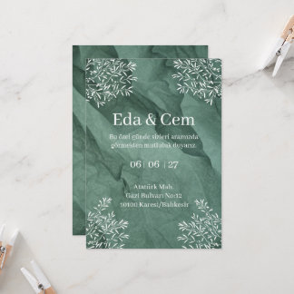 Elegant Wedding Invitation Card