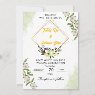 Elegant Wedding Invitation Card – Customizable