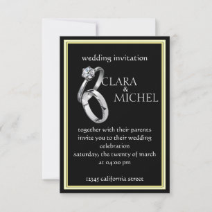 ELEGANT WEDDING INVITATION CARD FOR A WONDERFUL OC
