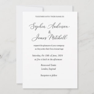 Elegant Wedding Invitation Cover Romantic Floral