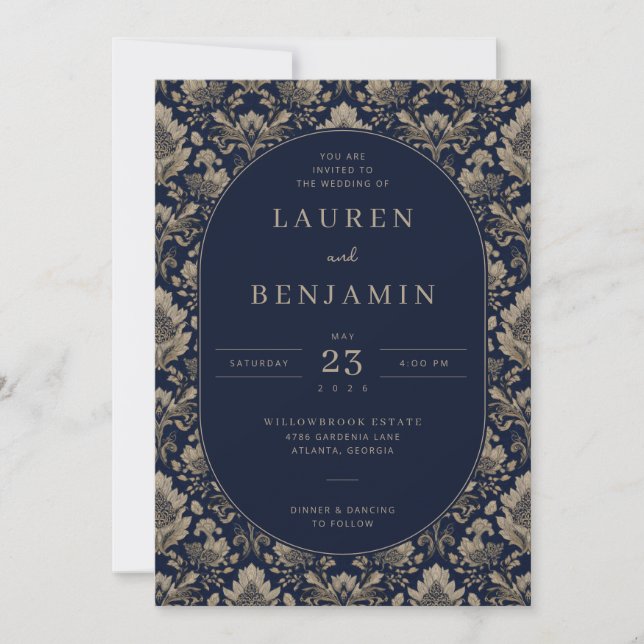 Elegant Wedding Invitation Design (Front)