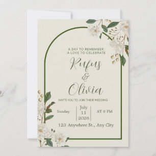 Elegant Wedding Invitation Design – Personalized