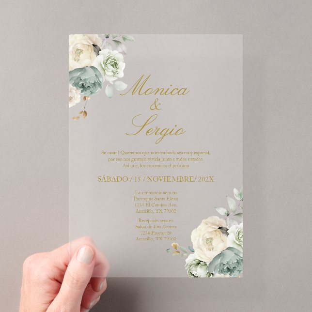 Elegant Wedding Invitation in Spanish (Insitu (Handheld))