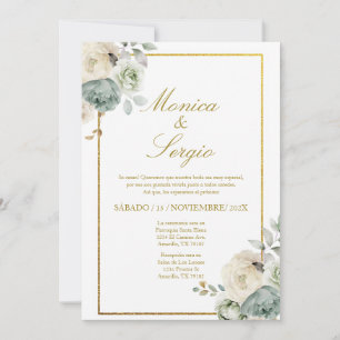 Elegant Wedding Invitation in Spanish