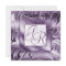 Elegant Wedding Invitation Leaf Floral Purple Silv