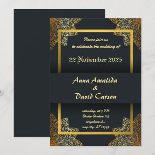 Elegant Wedding Invitation Modern Wedding Card